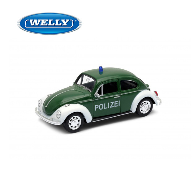 【WELLY 威利】4.75吋 福斯 Volkswagen Beetle 硬頂車型模型 42343CW