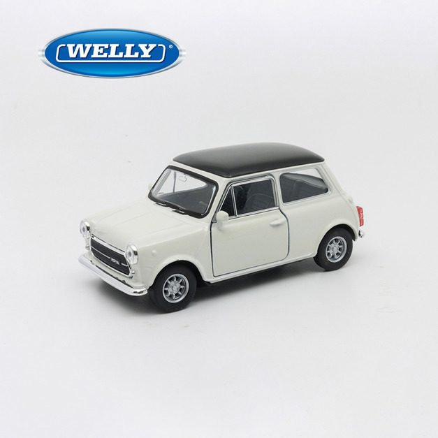 【WELLY 威利】4.75吋 MINI Cooper 1300 經典復古掀背車模型 43609CW