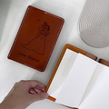 【客製化商品】植鞣革皮革書套 真皮材質 可設計雕刻圖像/文字_2