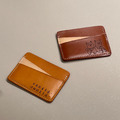 【客製化商品】植鞣革皮革卡片套 跳色款 真皮材質可設計圖像/文字 送禮物_2