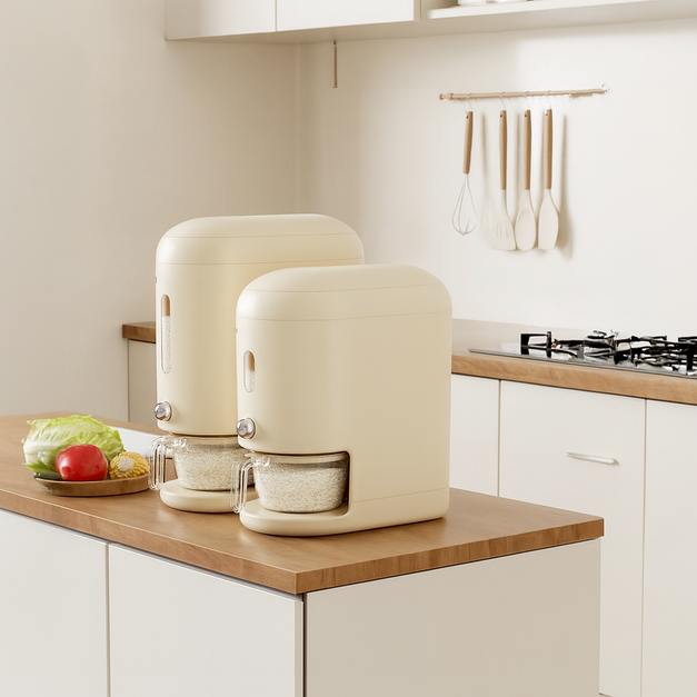 NEW~AIO 輕奢風密封防蟲米桶 - 讓每一粒米都純淨新鮮！