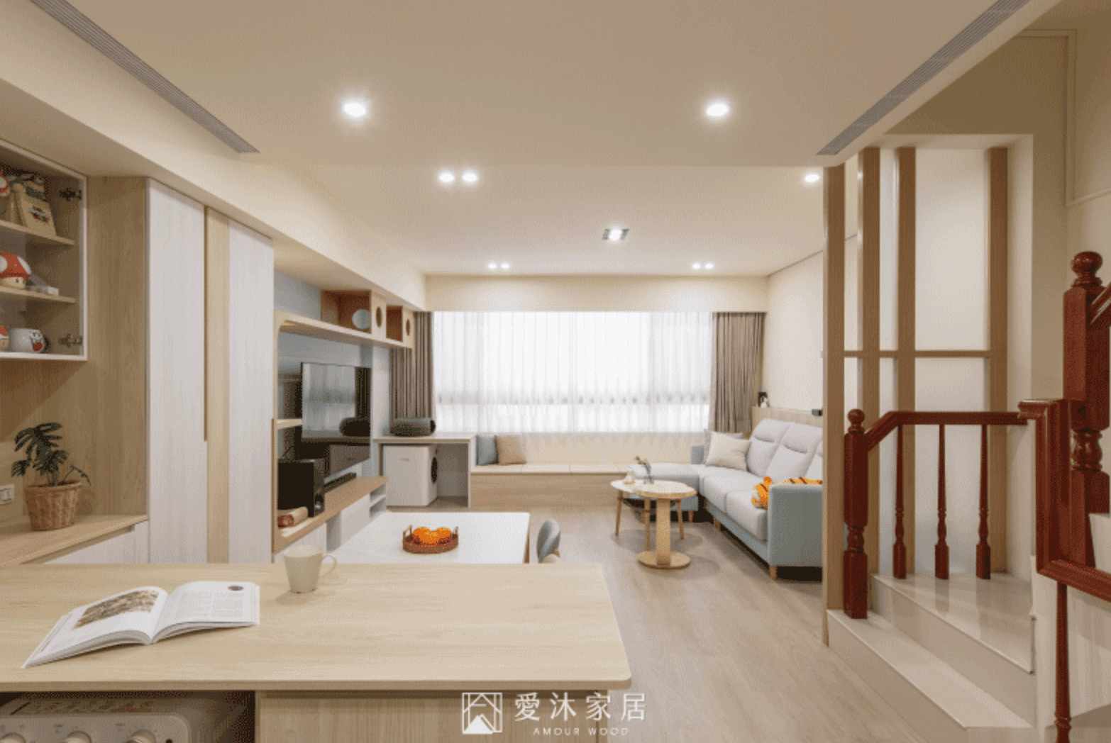 透天裝潢案例：與喵星人的薄荷星球-3