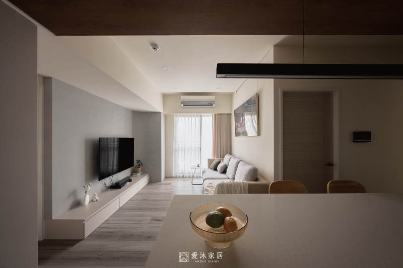 台中室內設計案例－現代北歐風，奶灰色調的空間設計