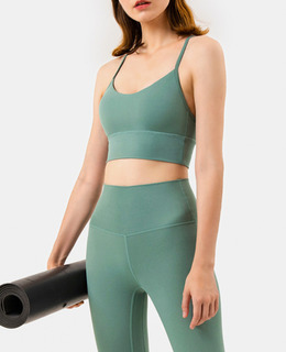 SALE-輕度 Y字細肩帶美背Bra【潮水綠】現貨