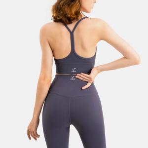 SALE-輕度 Y字細肩帶美背Bra【灰紫色】現貨