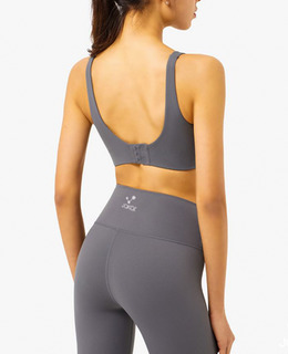 SALE-高強度 背扣式U型美背Bra【鈦灰色】現貨