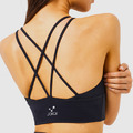 SALE-高強度 双細線交叉肩帶美背Bra【黑色】現貨_2