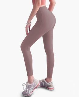 SALE-中強度 裸感高腰蜜臀Legging【粉紫色】現貨