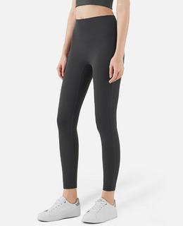 SALE-中強度 裸感高腰蜜臀Legging【黑色】現貨