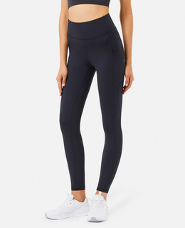 SALE-高強度 雙側袋高腰提臀Legging【黑色】現貨