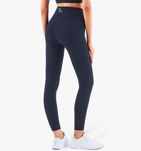 SALE-中強度 萊卡一片式剪裁高腰Legging【黑色】現貨