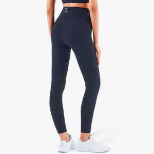 SALE-中強度 萊卡一片式剪裁高腰Legging【黑色】現貨