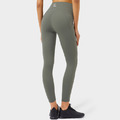 SALE-高強度 雙側袋高腰提臀Legging【綠灰色】現貨
