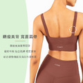 SALE-中度羅紋運動外搭美背Bra【象牙色】_5