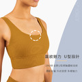 SALE-中度羅紋運動外搭美背Bra【黑色】_3