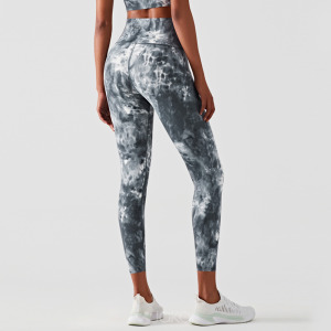 SALE-新款 | 中度 彩紋大理石 無側縫線 高腰LEGGING【大理石灰】