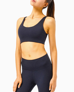 SALE-高強度 背扣式U型美背Bra【黑色】現貨