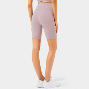 SALE-高强度 春夏4分 健身瑜珈單車短褲 LEGGING【淺粉紫】