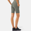 SALE-高强度 春夏4分 健身瑜珈單車短褲 LEGGING【綠灰色】_1