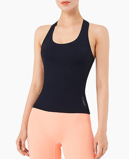 SALE-新款 | 春夏 裸感高彈性Y字收背 運動上衣 Tank Top【黑色】