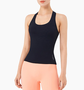 SALE-新款 | 春夏 裸感高彈性Y字收背 運動上衣 Tank Top【黑色】