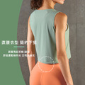 SALE-新款 | 春夏 裸感高彈性外搭 運動罩衫 Tank Top【黑色】_3