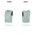 SALE-新款 | 春夏 裸感高彈性外搭 運動罩衫 Tank Top【粉綠色】_5