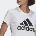 (女)【愛迪達ADIDAS】ESSENTIALS 短袖T恤-白黑 GL0649_4