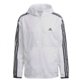 *出清特惠*(男)【愛迪達ADIDAS】3-STRIPES WINDBREAKER 連帽風衣外套-白/黑 GQ0602