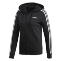 過季出清(女)【愛迪達ADIDAS】ESSENTIALS 3-STRIPES HOODIE 連帽外套-黑 DP2419