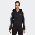 過季出清(女)【愛迪達ADIDAS】ESSENTIALS 3-STRIPES HOODIE 連帽外套-黑 DP2419_3