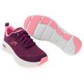 *過季出清*(女)【斯克威爾SKECHERS】ARCH FIT D’LUX 寬頭運動休閒鞋 -梅紅 149687PLUM_1