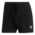 (女)【愛迪達ADIDAS】ESSENTIALS 修身短褲-黑白 GM5523