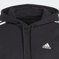 (女)【愛迪達ADIDAS】ESSENTIALS 3-STRIPES 長袖連帽上衣-黑 IC8767_3