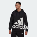 *過季出清*(男)【愛迪達ADIDAS】ESSENTIALS GIANT LOGO 長袖抓絨連帽上衣-黑 HL6925_5
