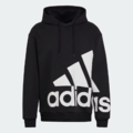 *過季出清*(男)【愛迪達ADIDAS】ESSENTIALS GIANT LOGO 長袖抓絨連帽上衣-黑 HL6925_1
