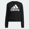 過季出清(女)【愛迪達ADIDAS】ESSENTIALS LOGO LOOSE 長袖上衣-黑 HD1757_1