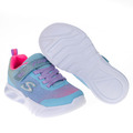 過季出清 (童)【斯克威爾SKECHERS】女童系列燈鞋 FLICKER FLASH-發光藍/多彩 303700LLBMT_5