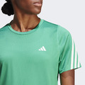 (女)【愛迪達ADIDAS】跑步 3-STRIPES 短袖上衣-綠 HM4302_7