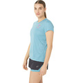 (女)【亞瑟士ASICS】FUJITRAIL 短袖上衣-藍綠色 2012C395-401_1