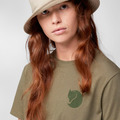 (女)【北極狐Fjallraven】Fox Boxy Logo 短袖T恤-霧綠 87153-674_3