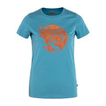 (女)【北極狐Fjallraven】Arctic Fox T Shirt W 有機棉短袖T恤-藍 89849-543-243