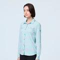 (女)【Wildland 荒野】彈性抗UV長袖襯衫-冰河藍 0B21201-110_1