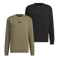 (男)【愛迪達ADIDAS】 TH GFX Crew 長袖上衣 黑色/橄欖綠 IP4960/IP4961