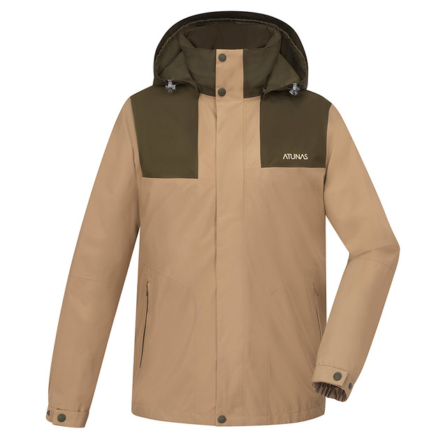 *過季出清*(男)【歐都納ATUNAS】GORE-TEX+保暖羽絨二件式外套-灰藍/卡其 A1GT2307MBL/A1GT2307MKH