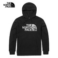 *過季出清*(男)【THE NORTH FACE】山峰LOGO寬鬆連帽長袖大學T-黑色 NF0A7QUVJK3_1