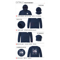 *過季出清*(男)【THE NORTH FACE】背部品牌設計印花寬鬆連帽大學T-深藍色 NF0A7QV28K2_10