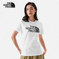 *過季出清*(女)【THE NORTH FACE】大尺寸LOGO印花圓領短袖T恤-白色 NF0A7WCHFN4_1