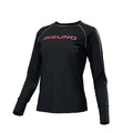 (女)【美津濃MIZUNO】路跑長袖T恤-黑色 J2TAA73109