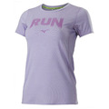 (女)【美津濃MIZUNO】路跑短袖T恤-粉紫色 J2TAB20569
